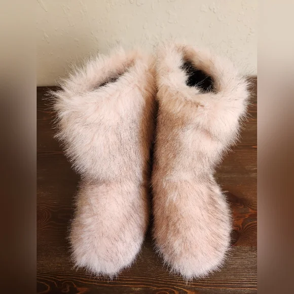 Winter Warm Fashion Casual Furry Boots With Thermal Lining Size 9 - Picture 6 of 9